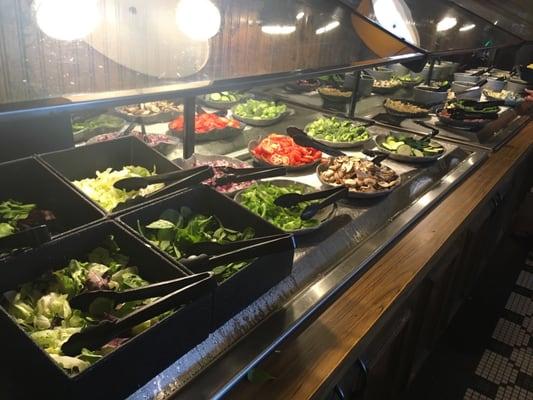 YUM! Salad bar looks delicious, and it's unlimited! Can't beat that.