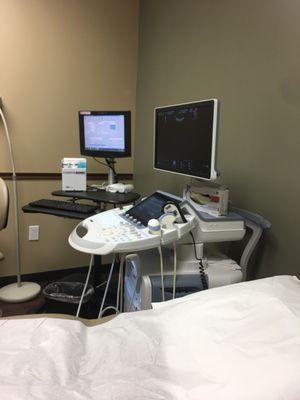 The sonogram room