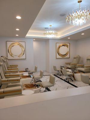 Part of the Pedicure area