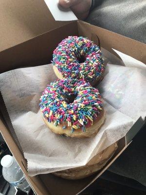 Sprinkle donut with TONS of sprinkles