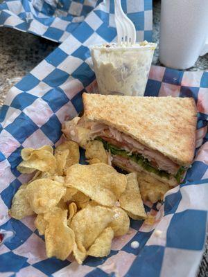 Greek Sandwiche with Potato Salad