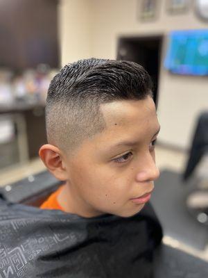 Medium high skin fade