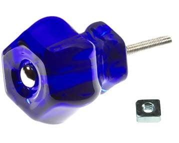 Cobalt Blue Glass Knob