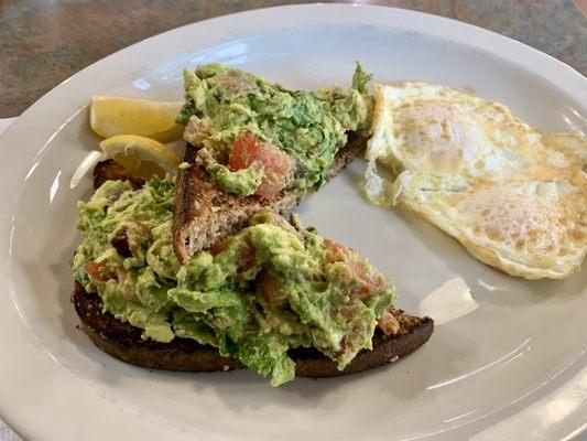 Avacodo Toast and 2 eggs