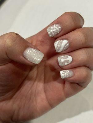 We do designs! Come get ready for Christmas with our talented nail techs!