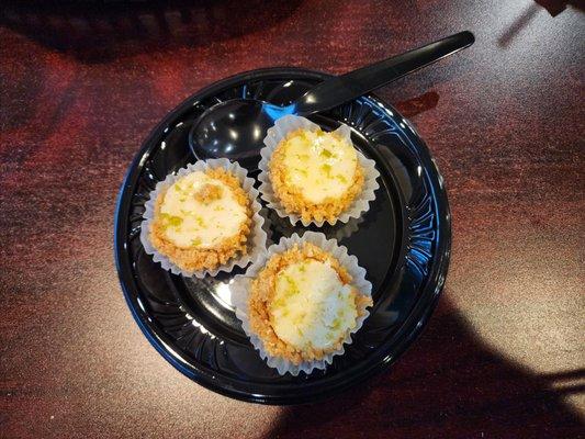 Key lime tartlets.