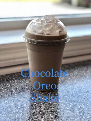 Chocolate Oreo shake 12oz $3.00