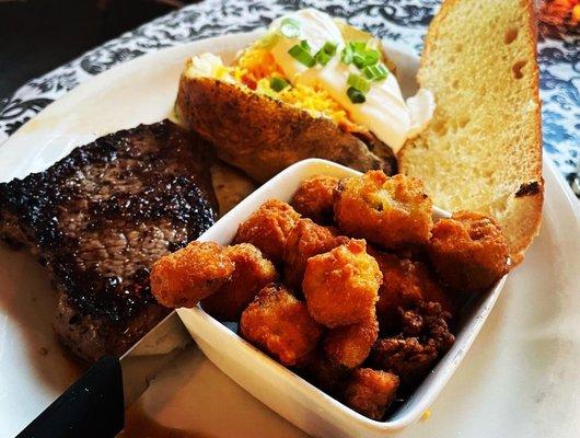 Steak and potato!