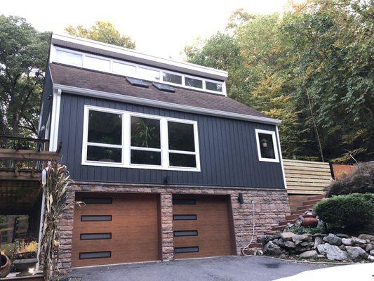 New siding before the new roof.