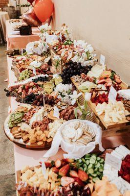 Grazing table at Old Sugar Mill in Yolo County