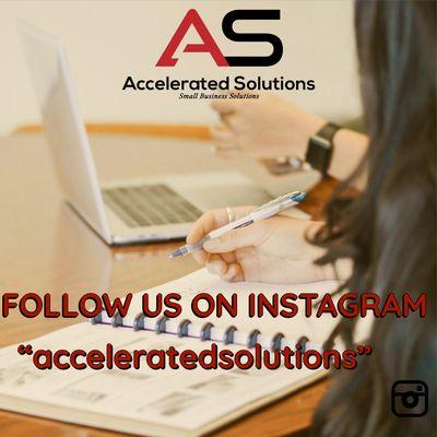 Follow us in Instagram @acceleratedsolutions