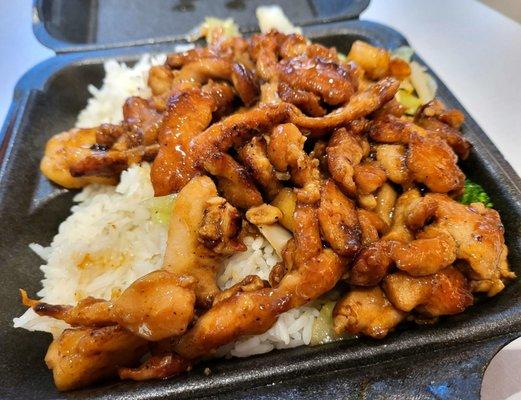 Chicken & shrimp teriyaki, for those times when you don't have time.