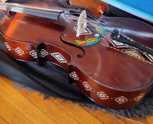 Native American Spirit Custom Cello