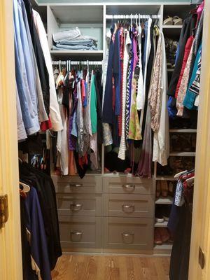 Beautiful, elegant closets that made our tiny space livable