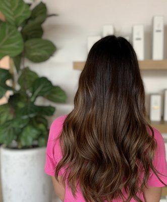 Brunette balayage