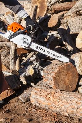 Many Stihl chainsaws are in stock.