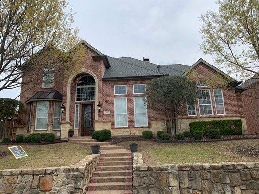 New roof, gutters, paint and light fixtures.