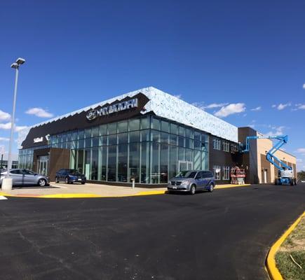 Putting the finishing touches on our beautiful new state-of-the-art dealership! NOW OPEN!