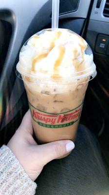 Iced caramel mocha