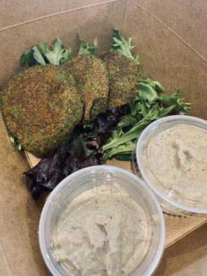 Falafel and hummus!