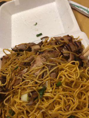 Hong Kong noodles w tofu and chicken