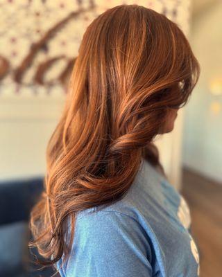 Ready for fall cinnamon spice hair