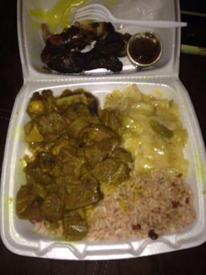 Curry Goat dinner