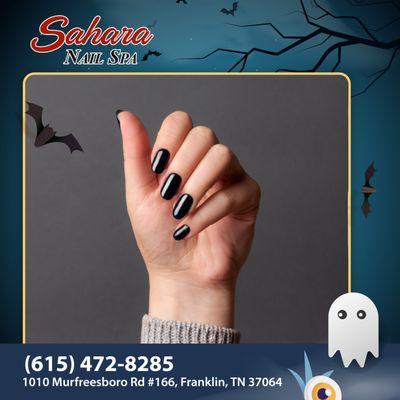 Ready for some Halloween nail enchantment?
 Our high-quality products and expert care will make your nails boo-tiful!