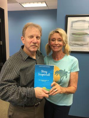 Many of our patients have taken their health to the next level. Luzette McDonald shows off her new book at her book signing at our office