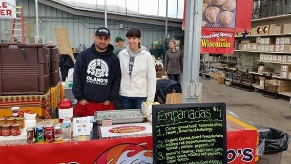 Alex and Leslie working hard at Milaeger's Winter Market