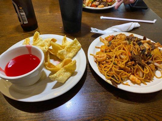 Crab Rangoons and Mongolian BBQ