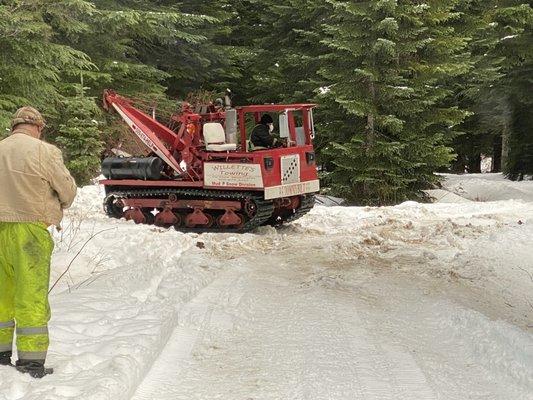 Snow Cat Towing