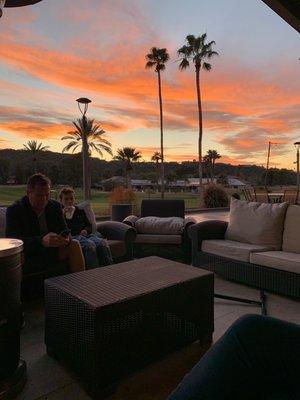 Patio sunset