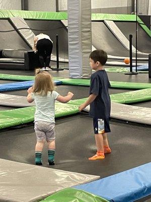 Trampoline big enough for two