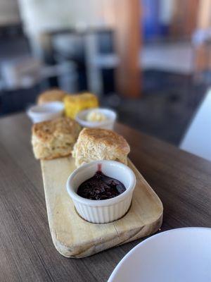 This is their biscuit flight! They change the flavors, so you never know which one is going to be on the special.