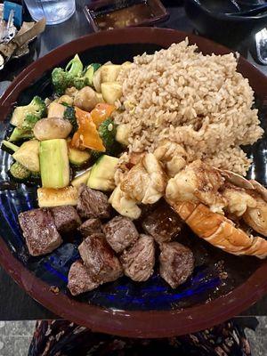 Hibachi Steak and Lobster