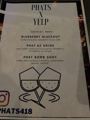 The Phat Bomb shot was sooooo tasty.