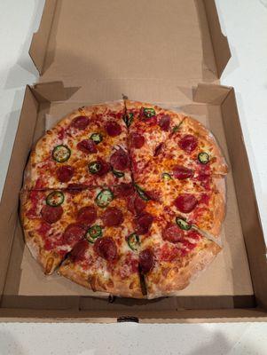 Hot Honey Pepperoni Pizza