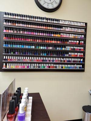 Lots of colors here at red nails! Great pedis!