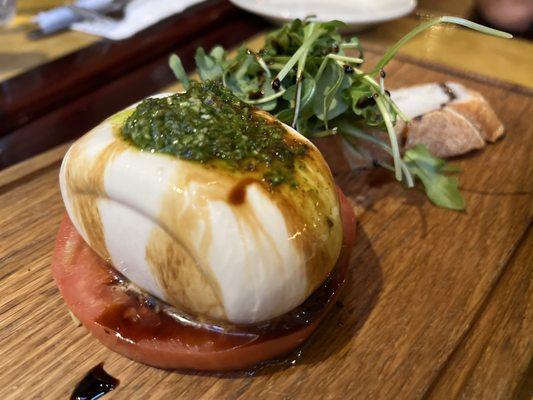 Black Truffle Burrata Caprese Stack