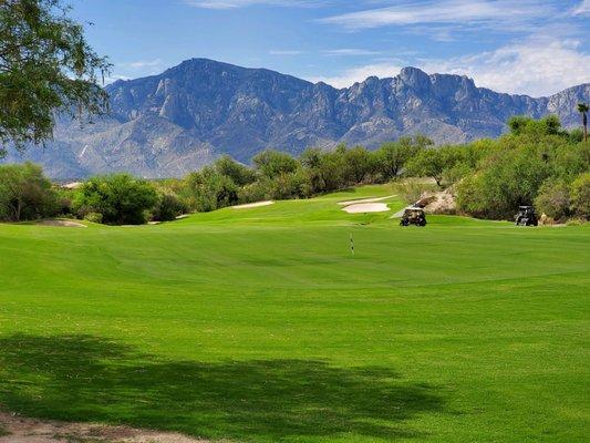 It's a beautiful day to be golfing at The Views Golf Club.