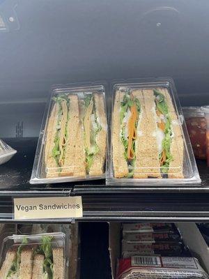 pre-made vegan sandwiches!