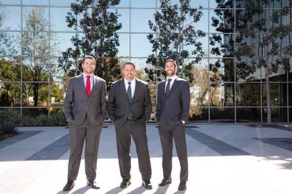 Duque Law Attorneys (from left to right):  Matthew R. Price, Brent A. Duque & Jordan H. Davidoff