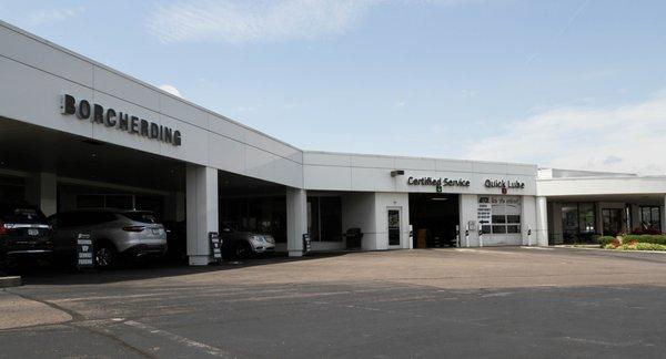 Borcherding Buick GMC drive in service area