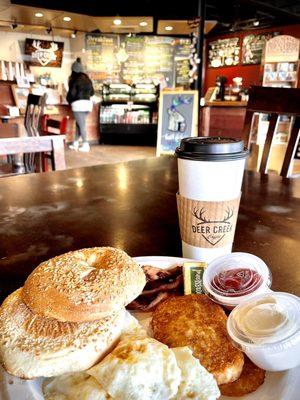 My egg platter and coffee