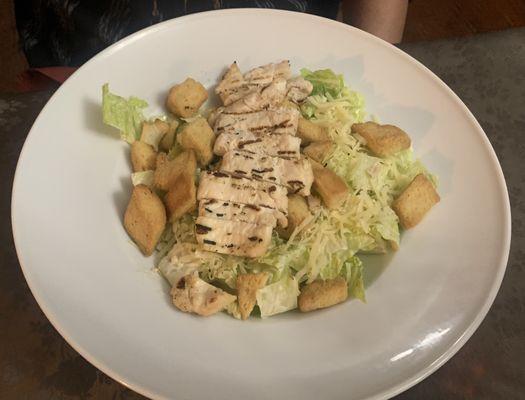 Grilled chicken Caesar salad