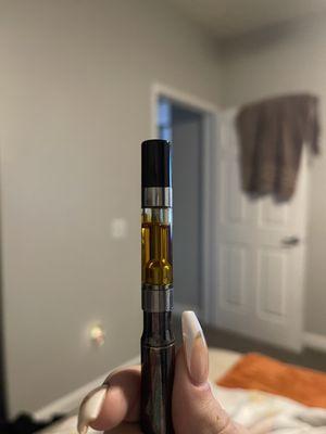 Unsmoked .9 cart. Most I've gotten usually have 1mm of space not 3-4mm like this one I got today.