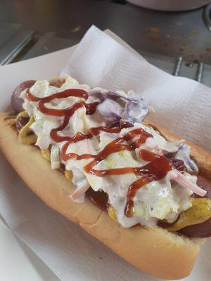 Carolina slaw dog