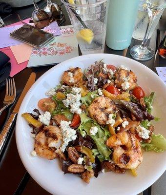 Starfire Golf Grill's Blackened Shrimp Salad ~ Fresh and Delicious!