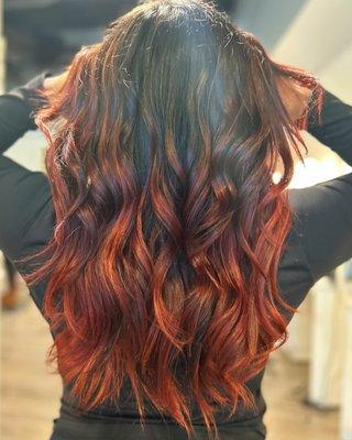 Red ombré